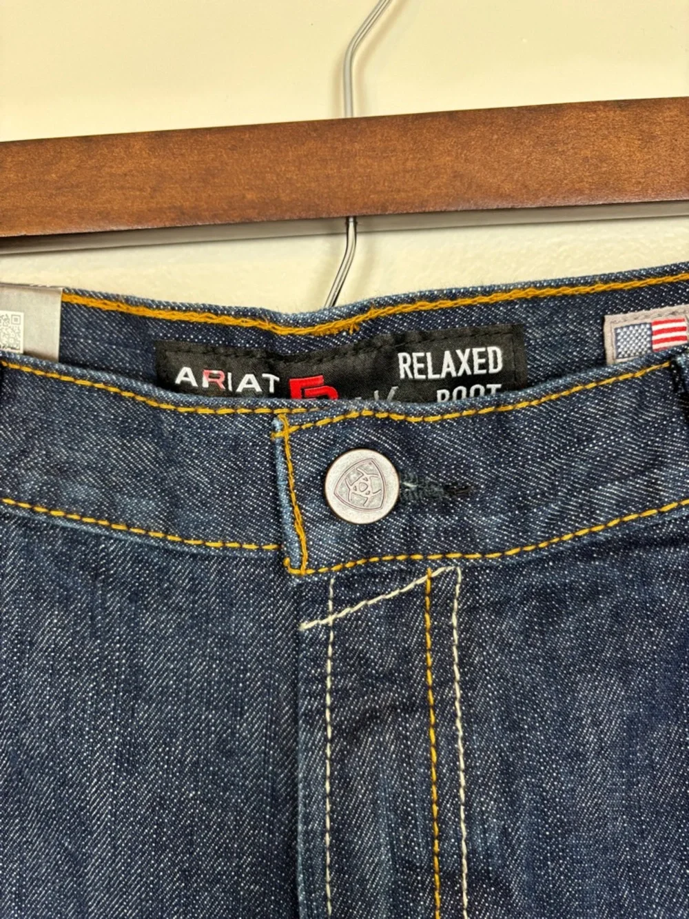 Ariat Jeans Men 38/32 Blue M4 Flame Resistant Relaxed Boot Cut Cat 2 Work Jeans